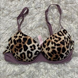 Leopard Print PINK Women's Bra
